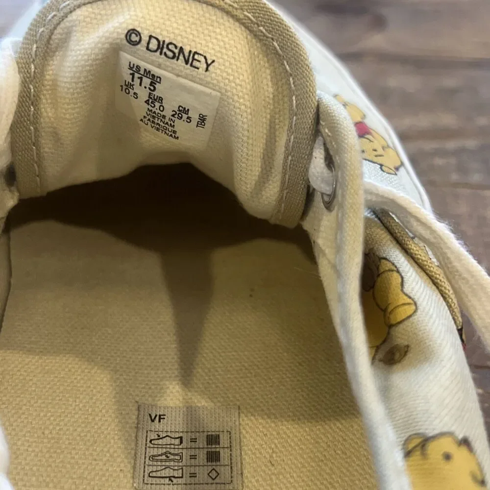 Vans Authentic Disney Winnie Pooh Bear All Over Print Sz Men’s 11.5 EUC